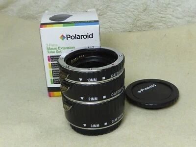 quality polaroid  Canon EOS Extension Tubes Set 13mm 21mm 31mm Boxed  ef digital - Image 1 of 3