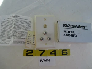CHANNEL MASTER MODEL 4006IFD MULTI FUNCTION WALL PLATE - Picture 1 of 9