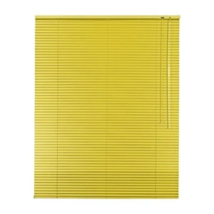 Alu - Aluminium Jalousie 25 mm Lamellen , 85 x 120 cm, Farbe gelb - Bild 1 von 3