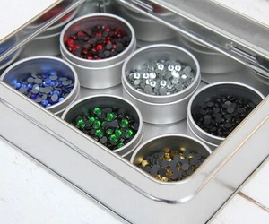 Threadart Hot Fix Rhinestone Set - Popular Colors - SS16 - 6 Colors- 4320 Stones - Picture 1 of 9