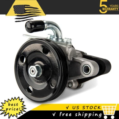 Power Steering Pump w/ Pulley For Hyundai Elantra 2000 2006 2003 2004 2005 2.0L - Image 1 of 4