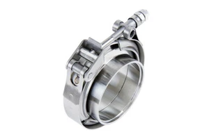 HPS 3-1/2" (89mm) V Band Clamp Kit, Stainless Steel Flanges, Quick Release - Picture 1 of 2