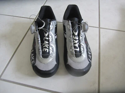 LAKE Herren Rennradschuhe - schwarz/silber - neu - Größe 41 - Bild 1 von 4