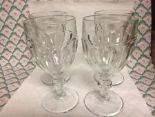 4 Clear GIBRALTAR Water Goblet 6 3/4” Libbey Glass 12oz EUC Lot A