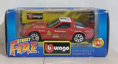 I116085 BURAGO 1/43 serie Street Fire - Chevrolet Corvette - Box - Immagine 1 di 3