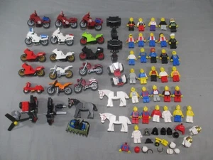 Lego Motorcycles Knights Pirates Space Astronauts Minifigure Lot Vintage - Picture 1 of 13