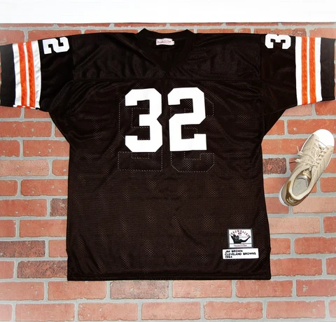 Cleveland Browns 1$T BONE WHITE Pre Vintage BROWN STREETWEAR Jersey HIP HOP HEAT Cover