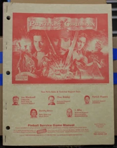 Pirates of the Caribbean Pinball Service Game Manual - Stern - 2006 - Picture 1 of 3