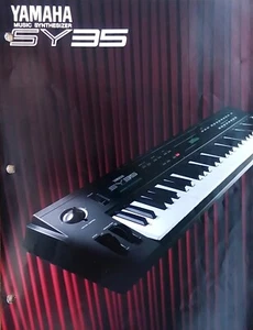 Yamaha SY35 Vector Synthesizer Keyboard Original Color Brochure, Japan, 1991. - Picture 1 of 3