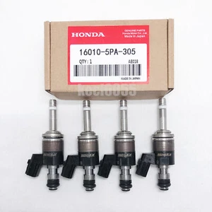 4PCS GENUINE OEM FUEL INJECTORS 16010-5PA-305 FOR ACCORD CR-V CIVIC 1.5L TURBO+ - Picture 1 of 14