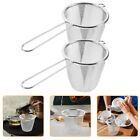 2 Pcs Tea Strainer Stainless Steel Practical Sifters Leaves Filtering Supplies