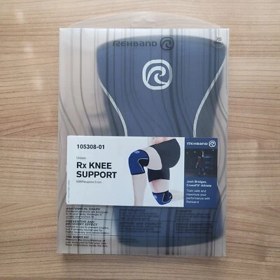 Rehband RX Knee Sleeves (Pair) – 5mm – Navy – Size XS – New in Package - Image 1 of 4