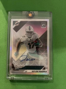 Donruss Optic Jaylen Waddle The Rookies 2021 automático RC 01/99 - Imagen 1 de 2