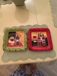 Jennifer Brinley zertifiziert international 8,5" Set 2 Teller Cabernet & Shiraz - Bild 1 von 15