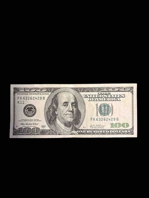 $100 Bill – Series 2003A – Circulated Federal Reserve Note – Benjamin Franklin - Image 1 of 2