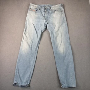 Jeans Diesel Para Hombre 33x30 Azul Lavado Claro Denim Buster Slim Taper Stretch 0680V - Imagen 1 de 12