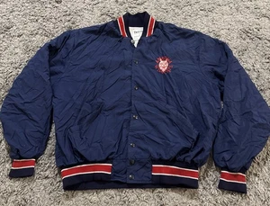 Giacca vintage Arizona Wildcats blu DeLong foderata in nylon U di A anni 80 made in USA - Foto 1 di 9