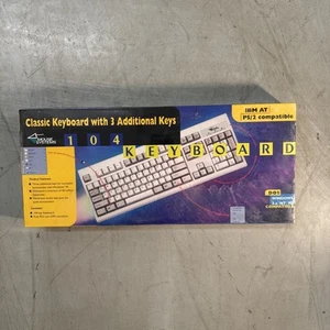 Mouse Systems 104 Key Keyboard KWD-203 Vintage AT PS/2 New In Box - Picture 1 of 1