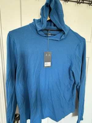 VRST Hombre’s Essential Sudadera con Capucha Manga Larga Camisa Azul Marea Talla Grande NUEVO Foto 1 de 4