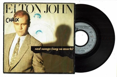Elton JOHN Vinyle 45 tours 7" SAD SONGS - A SIMPLE MAN - THE ROCKET 822087 - Photo 1/2