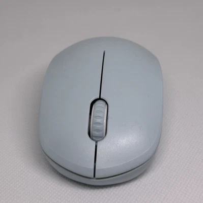 Seena Wireless Battery ChargeMouse 2.4GHz/USB, Silent Click, Portable, Baby Blue - Image 1 of 4