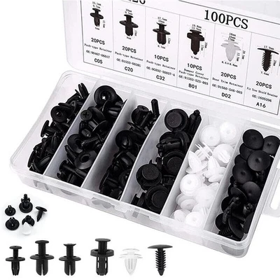 100x For Chrysler Bumper Fender Liner Push Type Retainer Clips Fixing Fastener - Image 1 of 4