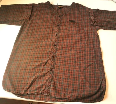 Camisa de noche para hombre Harley Davidson franela manga larga vintage XL Foto 1 de 4
