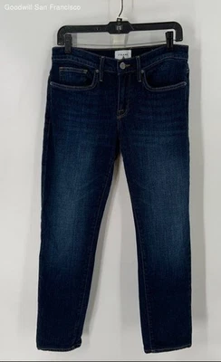 Frame Straight Jeans Size 30 Men Blue Cotton Blend L'Homme Slim  - Image 1 of 4