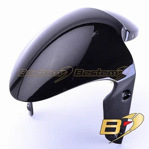 2007-2017 Street Triple 675 R Carbon Fiber Front Fender Mud Guard Hugger Fairing - Picture 1 of 4