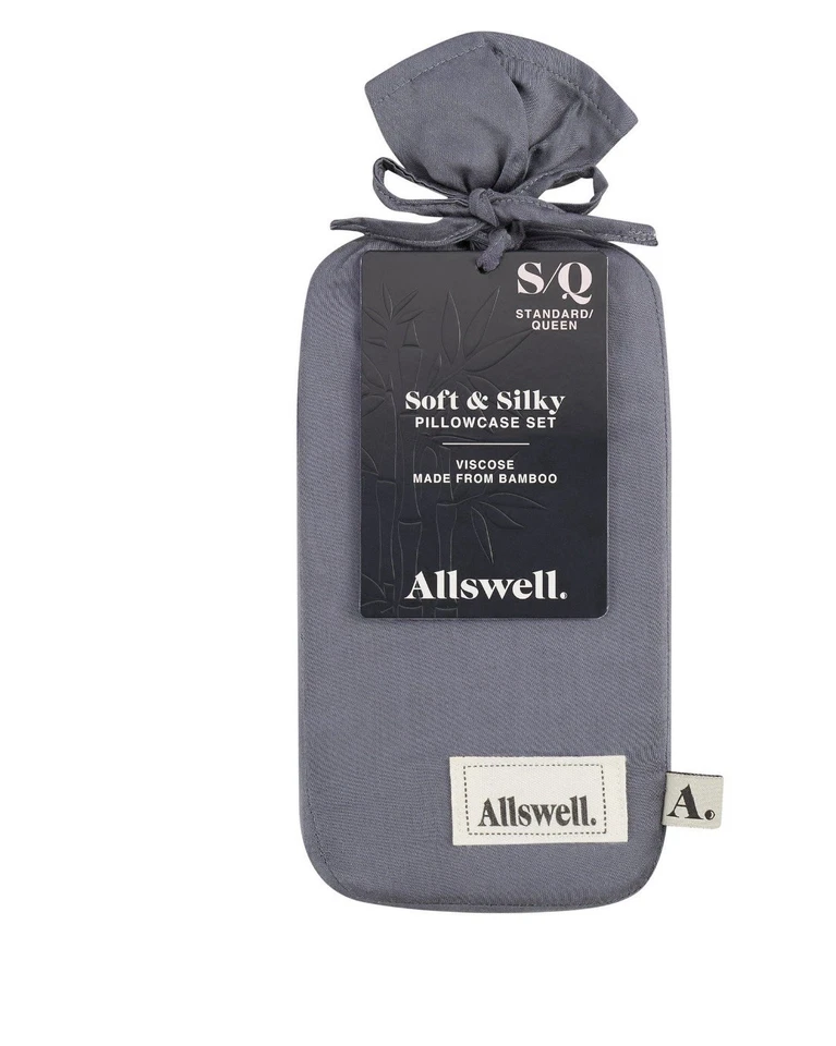 Conjunto de fronhas Allswell 2 padrão/rainha 100% viscose feita de tubarão de bambu - Imagem 1 de 4