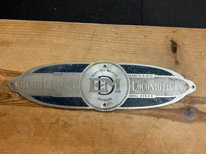 AT&SF Ry EMD GP9 Locomotive Builders Plate May 1956 Loco #712 - Picture 1 of 16