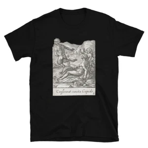 Love Triumphs: Cupid Stopping Temptation T-Shirt - Symbolic and Stylish - Picture 1 of 14