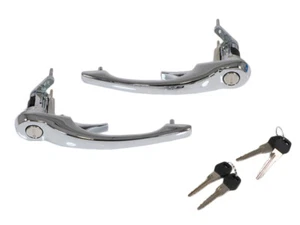 Außen Chrom Türgriff Türgriffe Door handle Set Schlüssel  für Porsche 911 - Bild 1 von 4