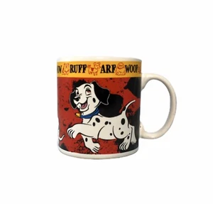 Disney 101 Dalmatians Puppies Mug Red White Yellow Collectible Coffee Mug Rare - Picture 1 of 11