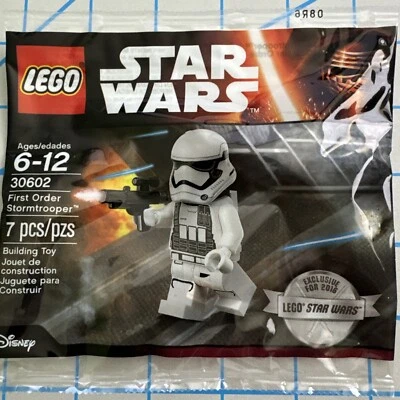New LEGO Star Wars 30602 First Order Stormtrooper Minifigure Polybag - Image 1 of 3