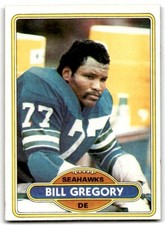 1980 Topps Bill Gregory Football Cards #292