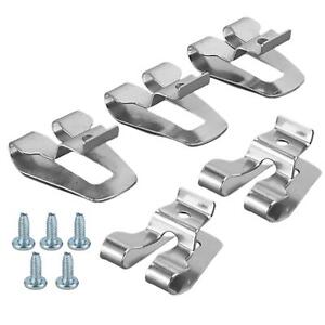5Pcs Durable Stainless Steel Belt Hook Clip With Screw For Handle Assembly