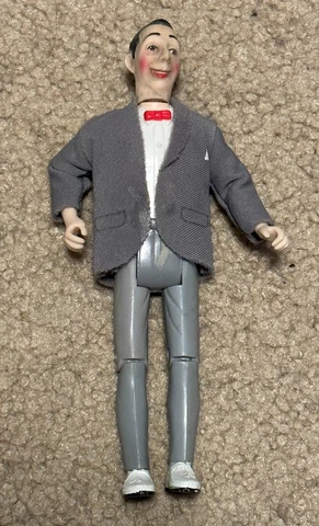 PeeWee Herman Action Figure Poseable Vintage Match Box 1987 Matchbox Cover
