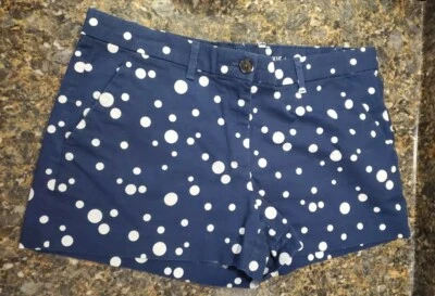 Khakis By Gap Size 6R Blue With White Polka Dots Beach Casual  Shorts - Image 1 of 4
