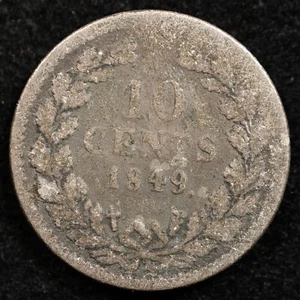 Netherlands 10 Cents 1849, Coin, Silver, Inv#I352 - Picture 1 of 2