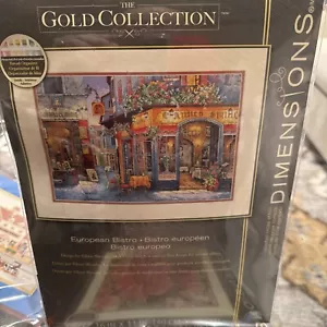 Dimensions Gold Collection Counted Cross Stitch Kit European Bistro #35224 OPEN - Picture 1 of 3