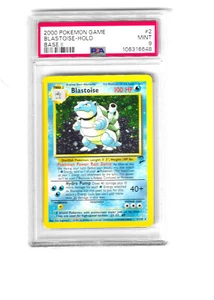 2000 Pokemon BLASTOISE Base Set 2 HOLO Foil Rare 2/130 PSA 9 MINT FRESHLY GRADED - Picture 1 of 2