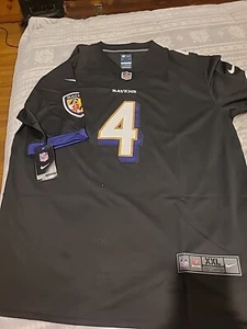 Nfl Baltimore Ravens Jersey #4 Flowers Size 2xl Black - Picture 1 of 8