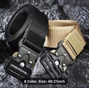 Cinturón táctico unisex multifuncional militar de entrenamiento al aire libre 49,2"" - 1 pieza - Imagen 1 de 32