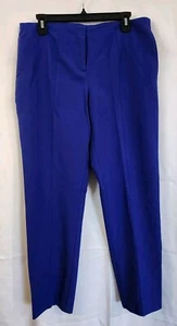 Forever 21 Women's Dress Pants Flat Front Blue Size Large - Picture 1 of 13