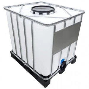 1000l IBC Container Tank (Mannloch DN 400) ECOline NON-UN auf PE-Palette NEU - Bild 1 von 6