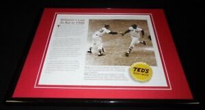 Ted Williams Framed 11x14 Photo Display Red Sox 1960 Last At Bat