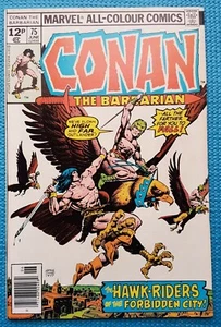 Conan the Barbarian # 75 - 1977 - MARVEL ORIGINAL USA - 8.0 VF Very Fine (E) - Foto 1 di 3