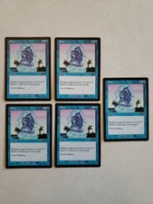 MTG Snap Urza's Legacy Playset x5 Vintage Unplayed Blue Magic Cards x4 4x