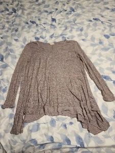 Altar'd State Women's Purple/Gray Longsleeve Pullover Tunic Sweater Size Large - Picture 1 of 3